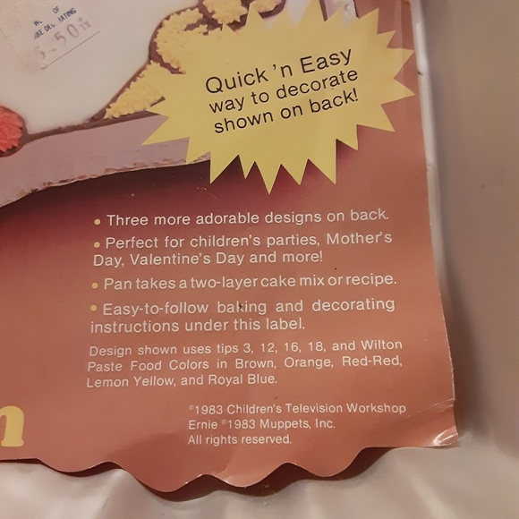 Vintage 1983 Wilton Sesame Street Ernie Cake Pan - Picture 4 of 14